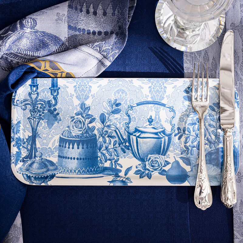 Tray Festin Blue 32x15 100% Wood, , hi-res