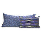 Cushion cover Origin Rythme Blue 12"x20" 100% cotton, , hi-res image number 1