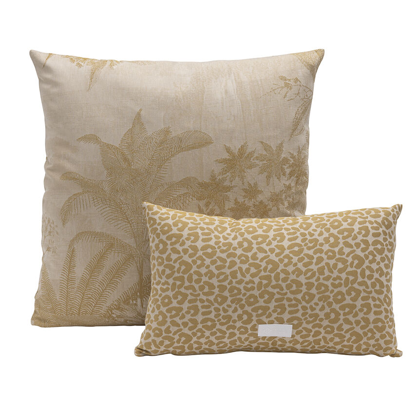 Cushion cover Sinhar&acirc;ja Yellow 60x60 100% cotton, , hi-res image number 1