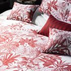 Duvet cover Feuilles en scène Red 68"X86"Twin 100% cotton, , hi-res image number 4