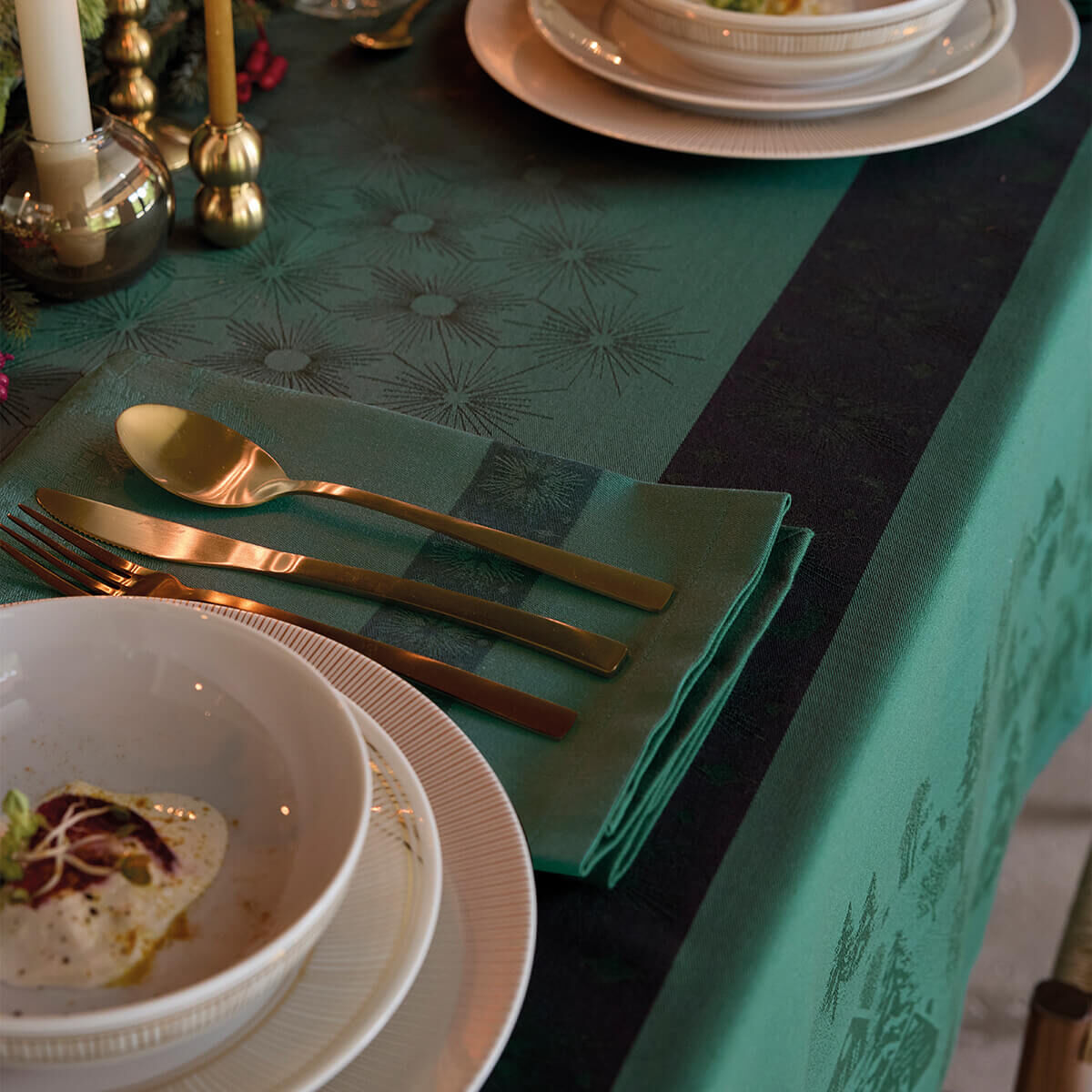 【Élysée xLe Jacquard Français】テーブルナプキン2枚 New French Napkins Superior Quality