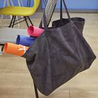 Shopper bag Slow Life Carbon 33"x14"x10" 89% cotton / 11% linen, , hi-res image number 0
