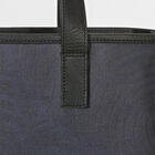 Hand-carried bag Palme Blue  100% cotton, acrylic coating. Garnish: Cattle leather, , hi-res image number 3