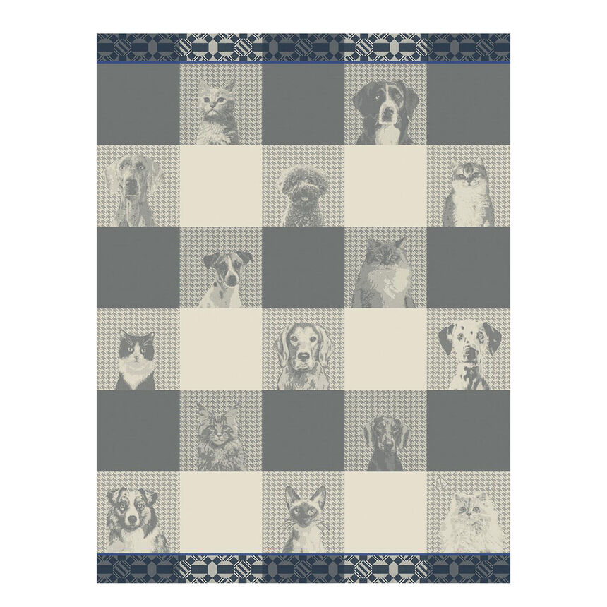 Tea towel Truffes Grey 24"x31" 100% cotton, , hi-res image number 0
