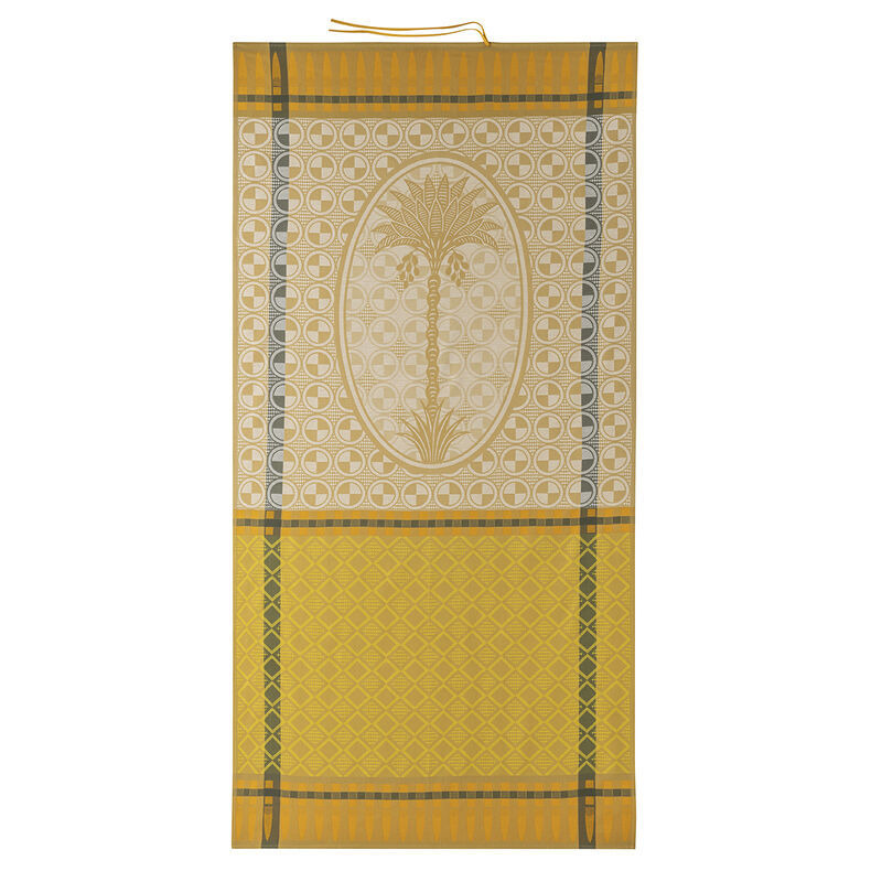 Beach towel Palmeraie Yellow 39"x79" 100% cotton, , hi-res image number 2