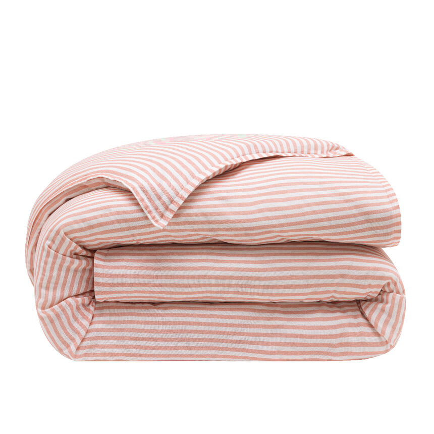 Duvet cover Nuances Pink 173X218 50% cotton - 50 % linen, , hi-res image number 0
