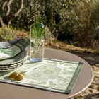 Placemat Jardin d'orient Light Green 20"x14" 100% linen, , hi-res image number 0