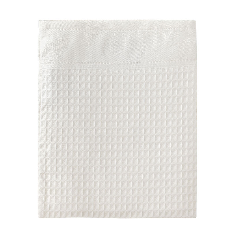 Wash mitt Pois de senteur White 6"x7" 100% cotton, , hi-res image number 0