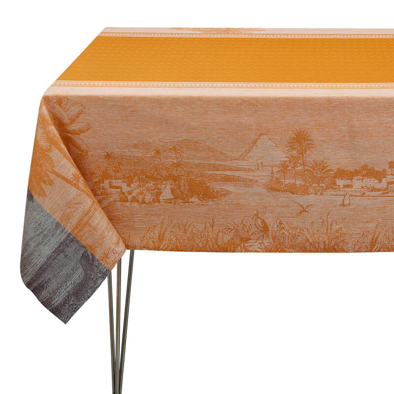 Tablecloth Croisière sur le Nil Desert 69"x69" 100% linen, , hi-res image number 1