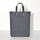 Hand-carried bag Picto Grey  100% cotton, acrylic coating. Garnish: Cattle leather, , hi-res image number 0