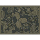 Coated placemat Sulawesi Fleurs Green 20"x14" 100% cotton, , hi-res image number 2