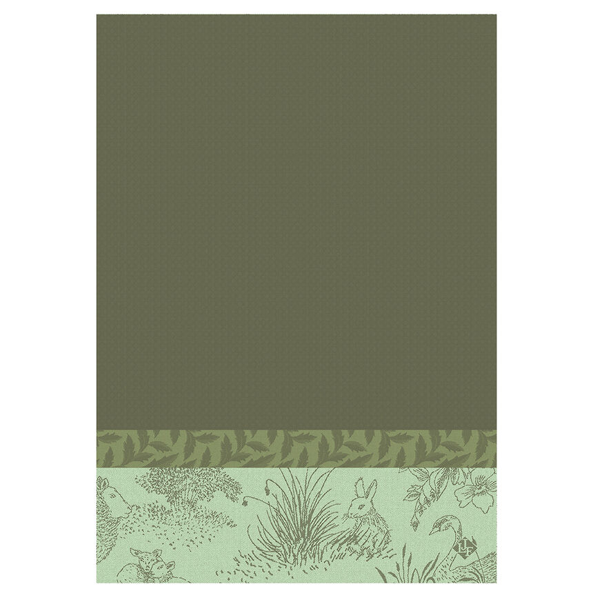 Essuie-mains Jos&eacute;phine Herbe 54x38 100% coton, , hi-res image number 1