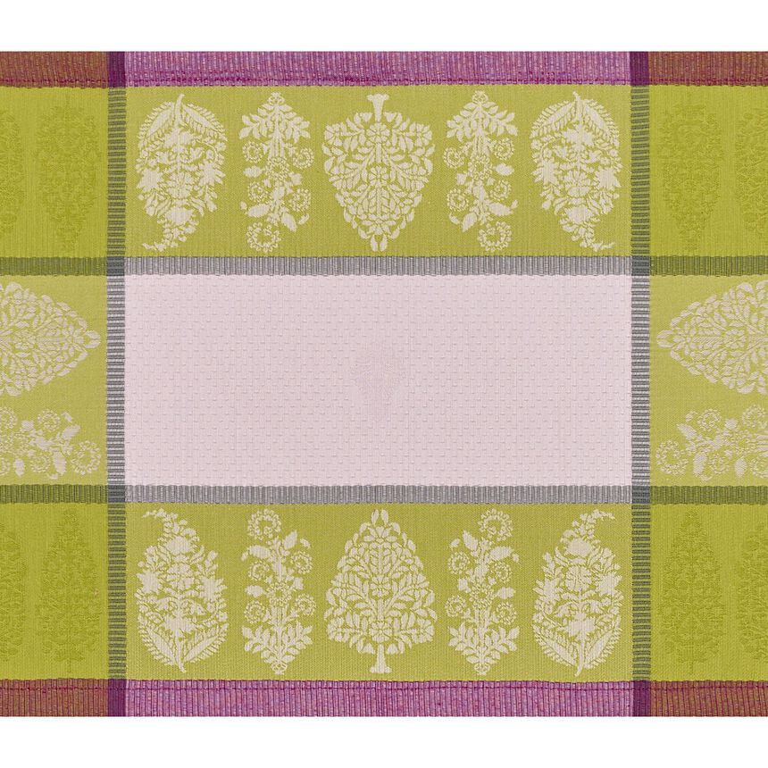 Placemat Sari Grey 21"x15" 100% cotton, , hi-res image number 0