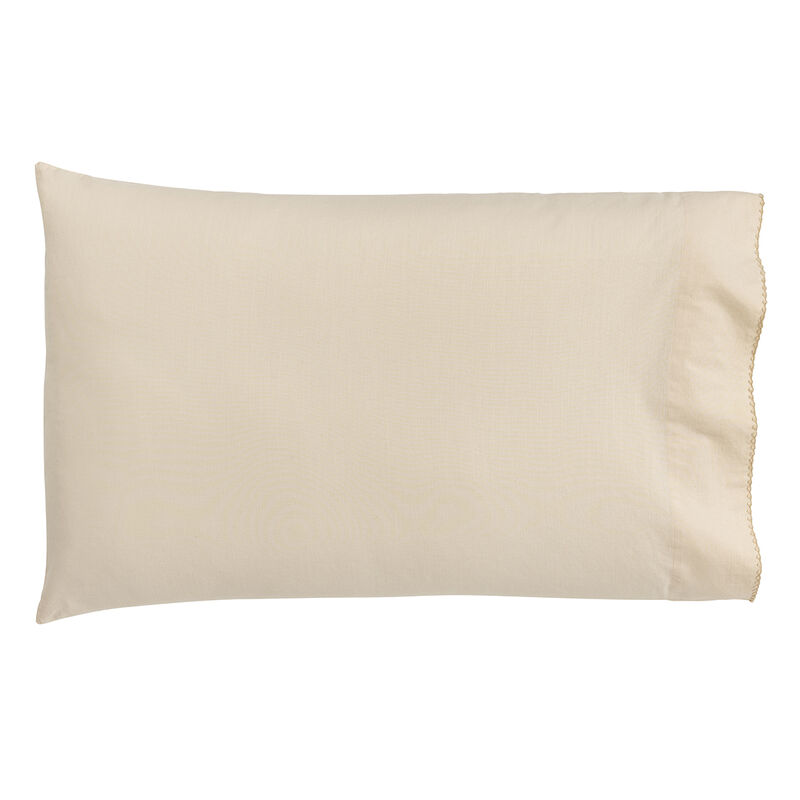 2 Taies américaines  Eclat Amande 56X84 100% coton, , hi-res