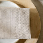 Napkin Slow Life re-use Beige 17"x19" 52% Cotton, 45% Recycled Polyester, 3% Other fibres, , hi-res image number 0