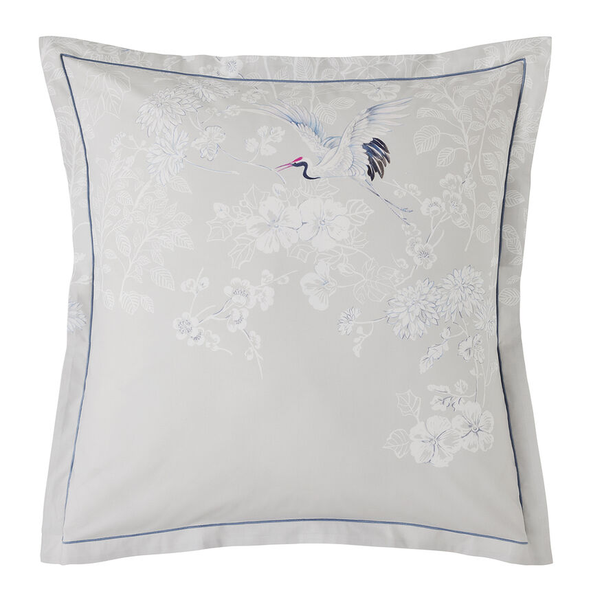 Pillowcase Envol Grey 80x80 100% cotton, , hi-res image number 0