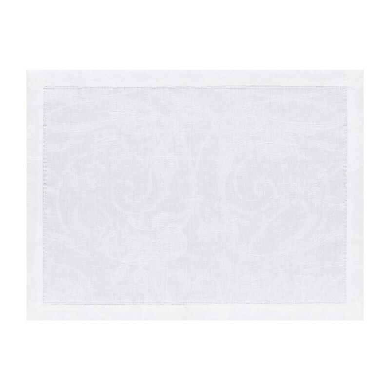 Placemat Tivoli White 14"x19" 100% linen, , hi-res