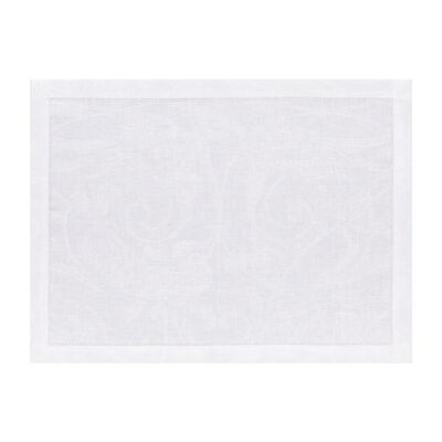 Placemat Tivoli White 50x38 100% linen,  Placemat Tivoli White 50x38 100% linen