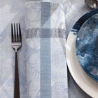 Napkin À l'orangerie Blue 22"x22" 100% linen, , hi-res image number 2