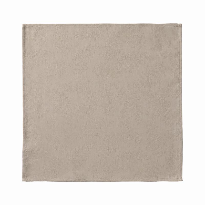 Napkin Vegetal mood Beige 20"x20" 100% cotton, , hi-res image number 1