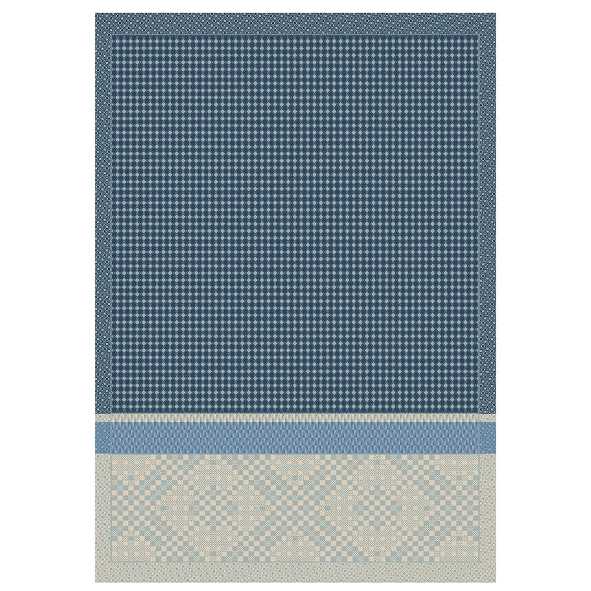 Hand towel Essentiel Graphique Blue 21"x15" 100% cotton, , hi-res image number 0