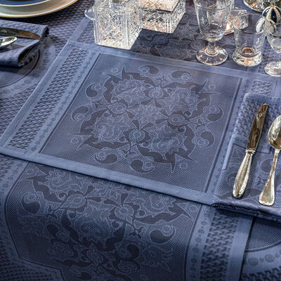 Placemat Palais Vénitien Blue 50x36 100% cotton,  Placemat Palais Vénitien Blue 50x36 100% cotton