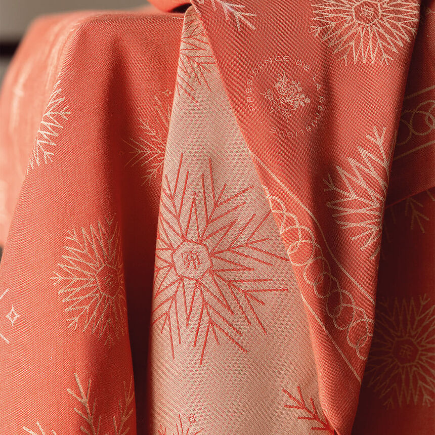 Nappe Ciel &Eacute;toil&eacute; Rouge 150x150 100% coton, longues fibres, , hi-res image number 0