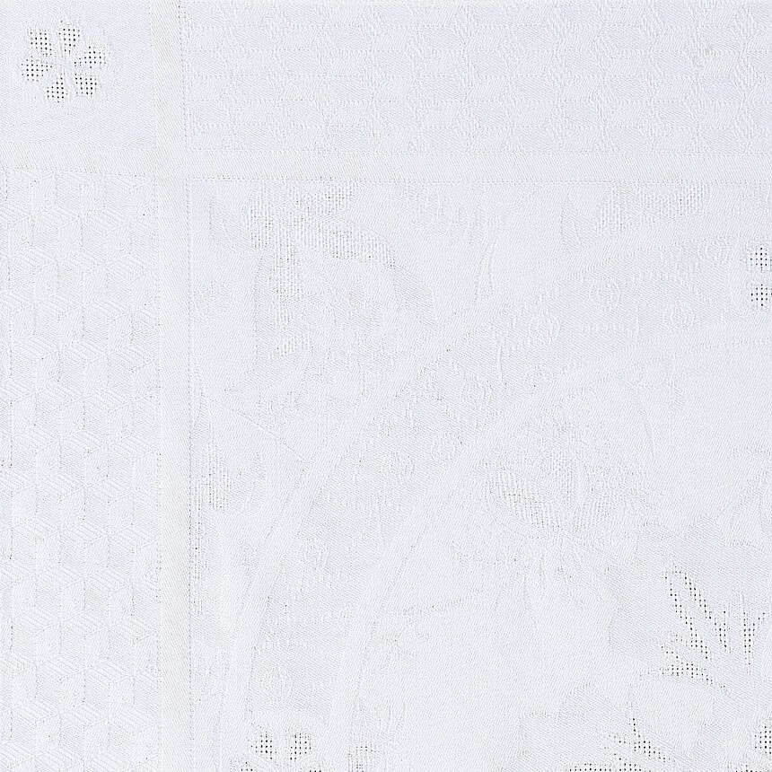 Napkin Duchesse White 23"x23" 100% cotton, , hi-res image number 0