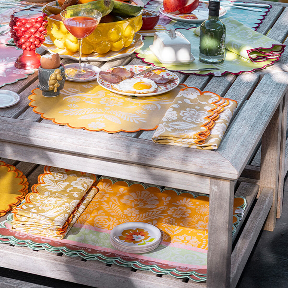 New Washable Fabric Placemats Made in France | Le Jacquard Français