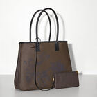 Shoulder bag Perchoir Marron  100% cotton, acrylic coating. Garnish: Cattle leather, , hi-res image number 3