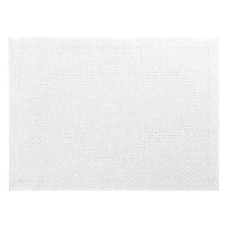 Placemat Évasion Céleste White 20"x14" 100% linen, , hi-res image number 2