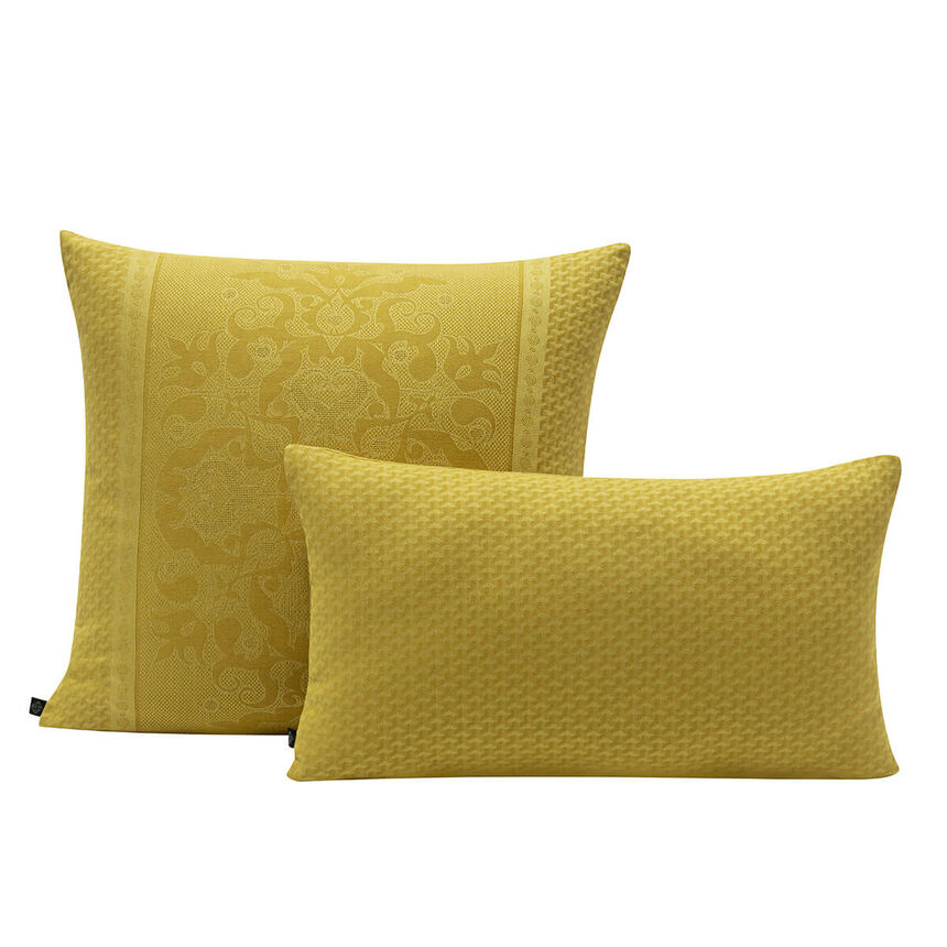 Cushion cover Palais V&eacute;nitien Yellow 12"x20" 100% cotton, , hi-res image number 2