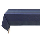 Coated tablecloth Caractère Enduit Blue 59"x59" 100% cotton, , hi-res image number 2