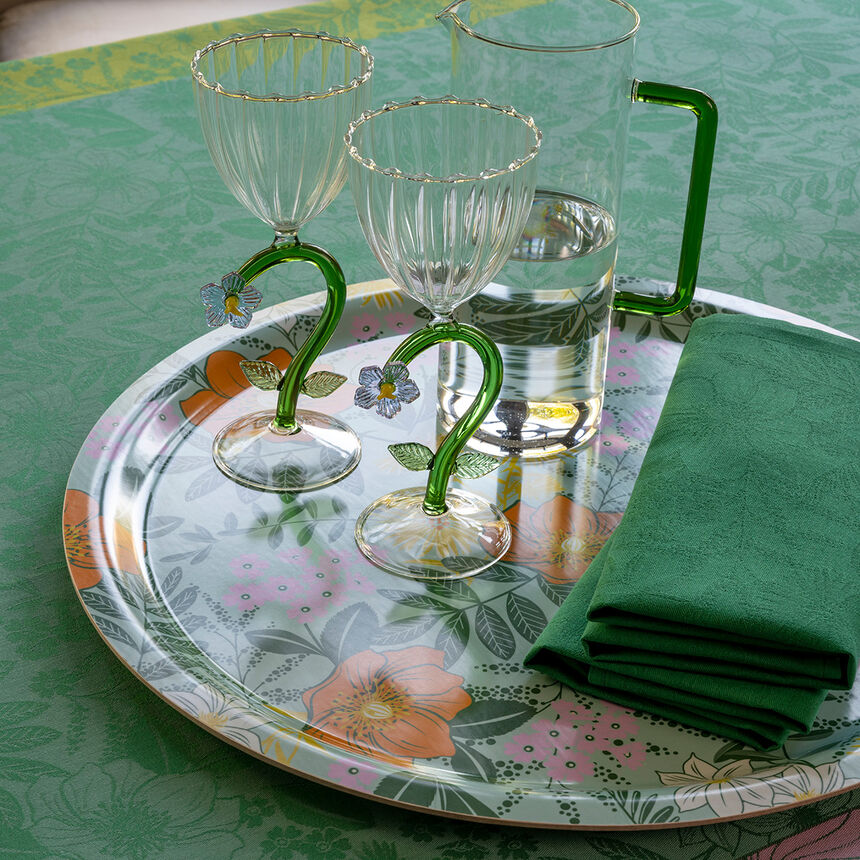 Napkin Cottage Green 20"x20" 100% cotton, , hi-res image number 0