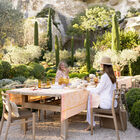 Tablecloth &Eacute;t&eacute; Indien Orange 47"x47" 100% linen, , hi-res image number 5