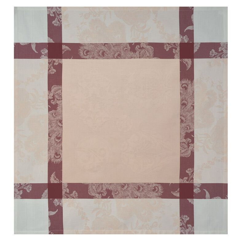 Tablecloth À la Française Pink 69"x69" 100% cotton, , hi-res image number 3
