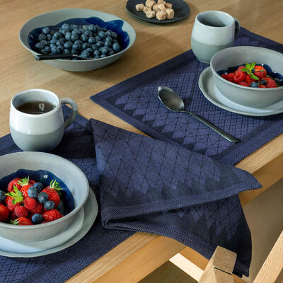 Placemat Club Ligne Prusse 20"x12" 89% cotton / 11% linen