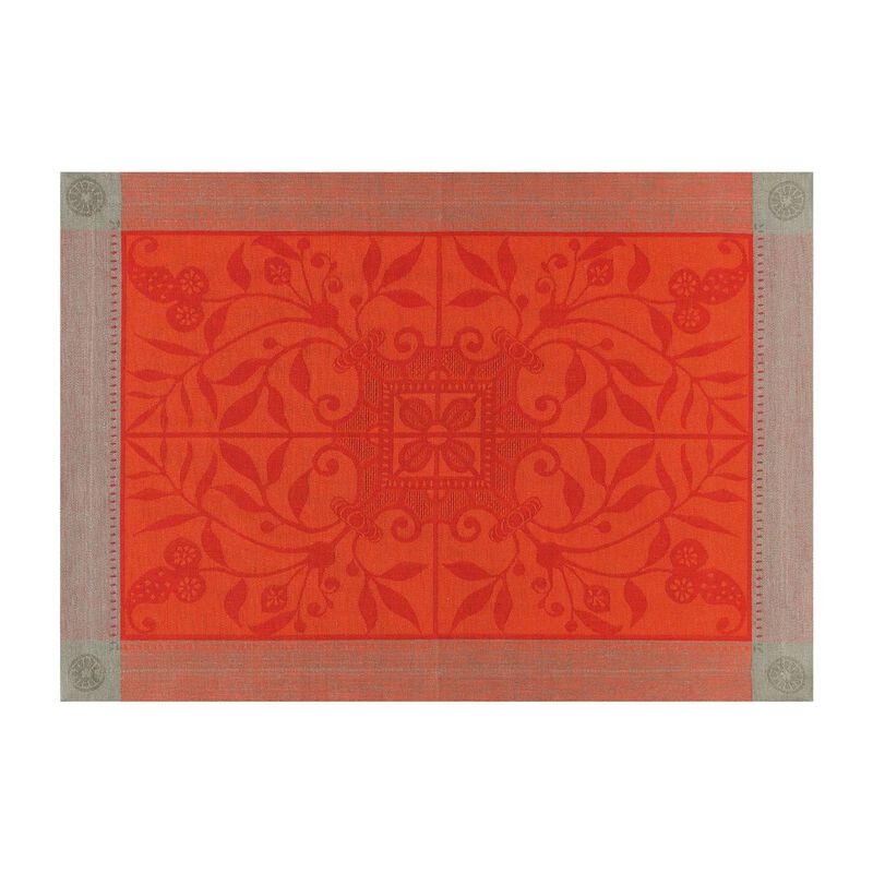 Placemat Venezia Cornelian 21"x15" 100% linen, , hi-res image number 0