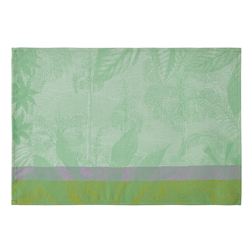 Coated placemat Sinhar&acirc;ja Coated Green 20"x14" 100% cotton, , hi-res image number 0