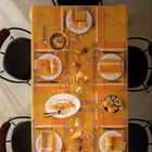 Tablecloth Manor lane Orange 69"x69" 100% cotton, , hi-res image number 0