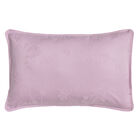 Taie d&eacute;corative  Pois de senteur Rose 66X66 100% coton, , hi-res image number 1