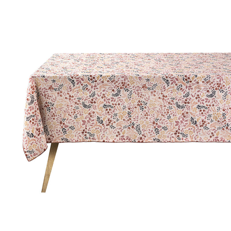 Tablecloth Campagne Pink 59"x59" 50% cotton - 50 % linen, , hi-res image number 1