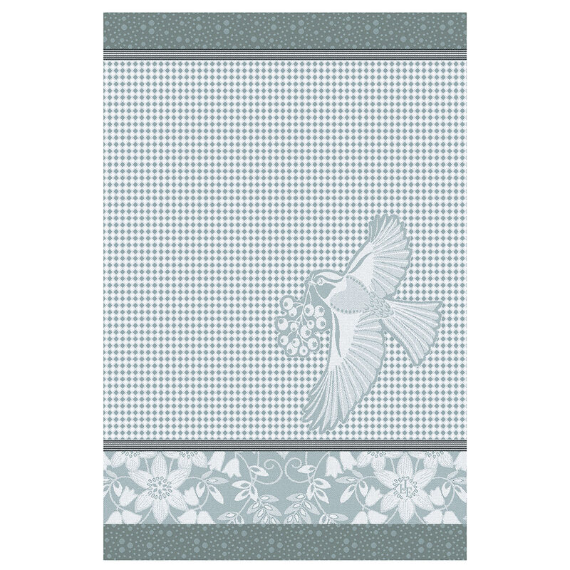 Hand towel Poésie d'hiver Blue 54x38 100% cotton, , hi-res image number 1