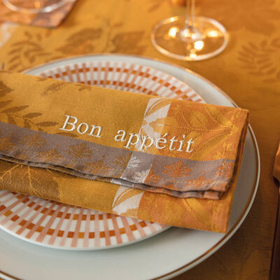 Napkin Manor lane Orange 50x50 100% cotton