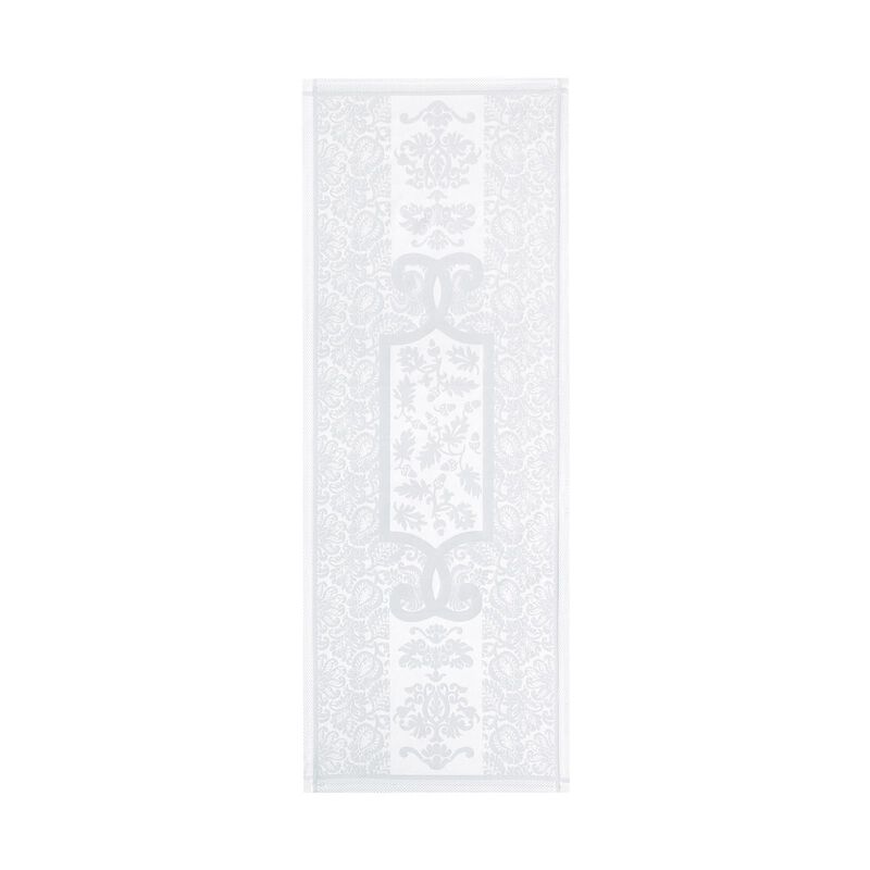Runner Siena Blanc White 22"x59" 100% cotton, , hi-res