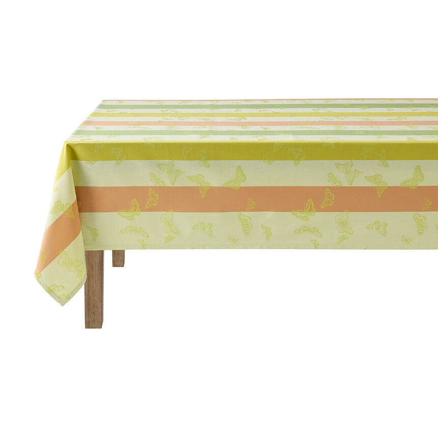 Tablecloth Bal des papillons Yellow &Oslash;175 100% cotton, , hi-res image number 2
