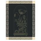 Tea towel Curiosités Florales Green 60x80 100% cotton, , hi-res image number 2