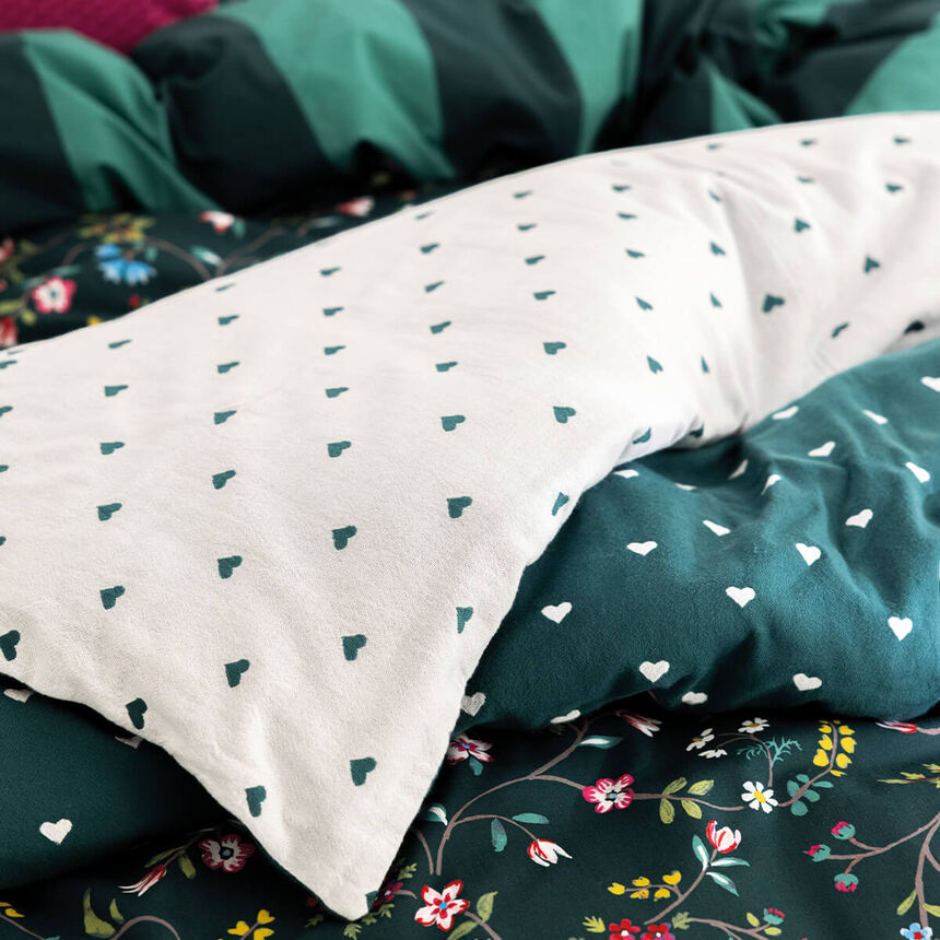 Quilt duvet Vagabonde Green 35"X71" 100% cotton, , hi-res image number 0