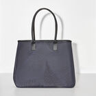 Shoulder bag Palme Blue  100% cotton, acrylic coating. Garnish: Cattle leather, , hi-res image number 1