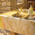 Tablecloth Sinharâja Yellow 69"x69" 100% cotton, , hi-res image number 4